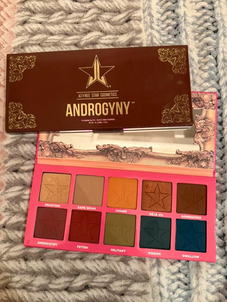 Jeffree Star Cosmetics Androgyny eyeshadow palette, Sieraden, Tassen en Uiterlijk, Uiterlijk | Cosmetica en Make-up, Zo goed als nieuw