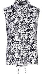 G-Maxx blouse Lieselot Zwart/offwhite travelstof maat S - ni, Maat 38/40 (M), Beige, Ophalen of Verzenden, Zo goed als nieuw