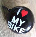 DING DONG zwarte fietsbel I LOVE MY BIKE  NIEUW, Ophalen of Verzenden, Nieuw
