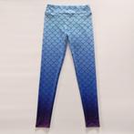 Blauwe zeemeermin legging / broek mermaid vis S M L XL, Nieuw, Blauw, Verzenden