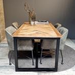 Eettafel Jax rechthoek mango naturel 4 maten leverbaar | Web, Modern design, Nieuw, Vijf personen of meer, Metaal