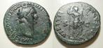 Romeinse munt Domitianus As COS XIII- VIRTVTI AVGVSTI SC, Ophalen of Verzenden, Italië, Losse munt
