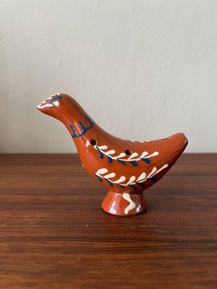 Vogel fluit Nittsjö Zweden keramiek Thomas Hellström vintage, Antiek en Kunst, Kunst | Designobjecten, Ophalen of Verzenden