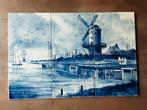 prachtig Delftsblauw tegeltableau 100% handgeschilderd, Ophalen of Verzenden