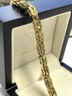 Massief Gouden Konings Armband Byzantijns - 24.5 cm / 33.7 g, Sieraden, Tassen en Uiterlijk, Armbanden, Goud, Goud, Ophalen of Verzenden