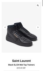 Saint Laurent mid top sneakers zwart 41 zgan, Ophalen of Verzenden, Zo goed als nieuw, Zwart