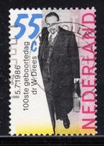 937 - Nederland nvph 1358 gestempeld , 100e geboortedag D, Verzenden, Na 1940, Gestempeld