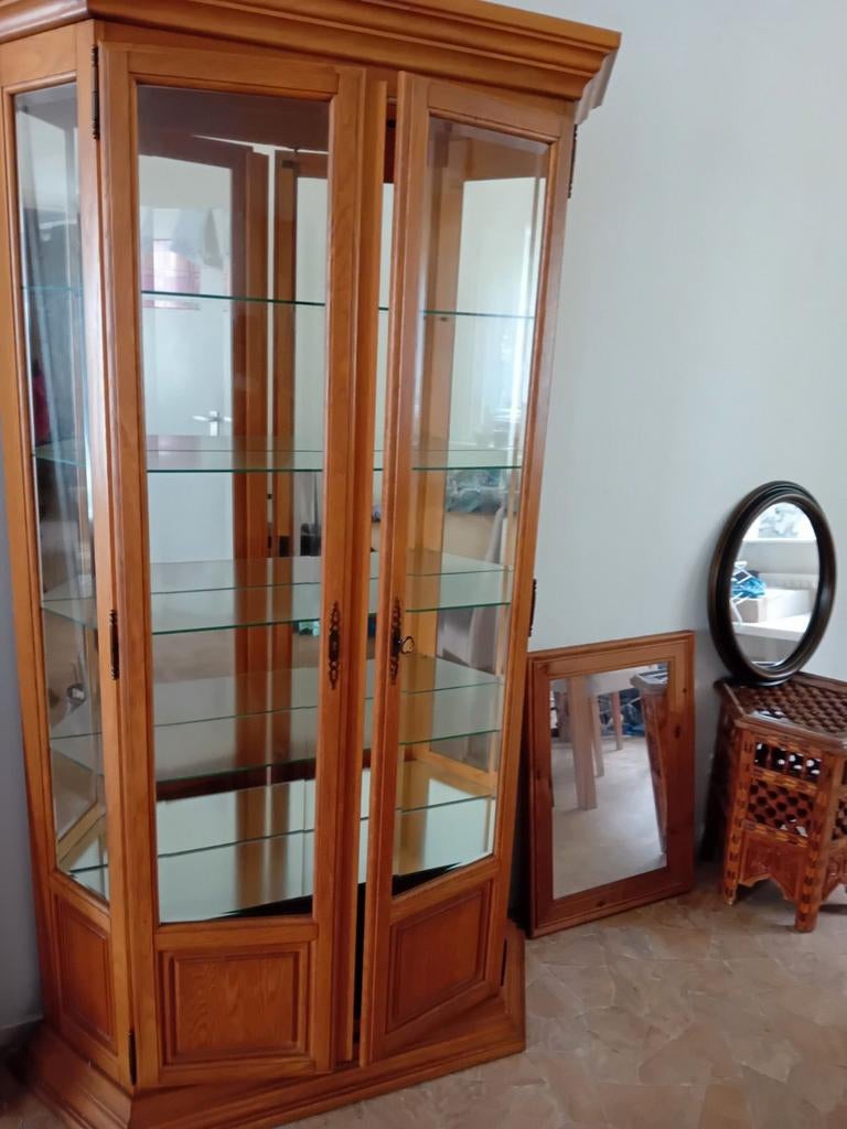 Vitrine kast, Huis en Inrichting, Kasten | Vitrinekasten, Ophalen, 25 tot 50 cm, 50 tot 100 cm, 150 tot 200 cm