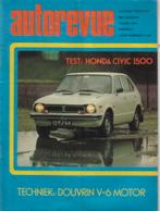 Autorevue 8 1975 : Honda Civic 1500 - Replica Bugatti - Alfa, Gelezen, Autorevue, Algemeen, Ophalen of Verzenden