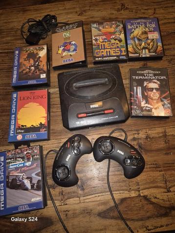 Sega Mega Drive II met games en controllers beschikbaar voor biedingen