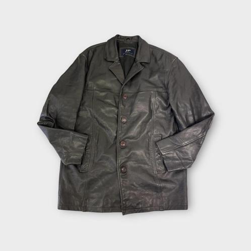 JP Casuals heren jas maat XXL (100% leer), Kleding | Heren, Jassen | Winter, Gedragen, Overige maten, Zwart, Ophalen of Verzenden