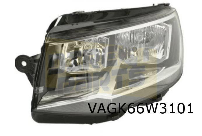 Volkswagen T6 (7/15-11/19) Koplamp Links halogeen H7 Origine, Auto-onderdelen, Verlichting, Volkswagen, Nieuw, Verzenden
