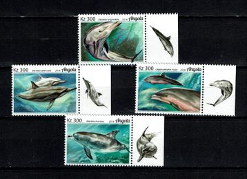 angola 18 pf serie dolfijnen dolphins zeezoogdieren zeeleven beschikbaar voor biedingen