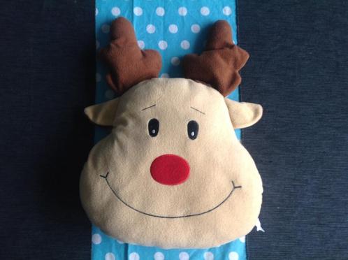 Rendier knuffelkussen, Diversen, Kerst, Zo goed als nieuw, Ophalen of Verzenden
