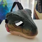 Jurassic World raptor dino masker met geluid, Verzenden, Zo goed als nieuw, Kostuum, Overige