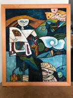 Schilderij B Long, Antiek en Kunst, Kunst | Schilderijen | Abstract, Ophalen