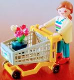 Vrouw Met Tuincentrumwinkelwagen Met Een Pot Bloemtjes, Ophalen of Verzenden, Gebruikt, Los playmobil