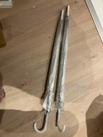 2 Transparante Paraplu's bruiloft, Sieraden, Tassen en Uiterlijk, Paraplu's, Ophalen, Transparant, Zo goed als nieuw, Wit