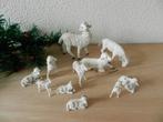 Oude vintage kerststal schaapjes, Diversen, Kerst, Ophalen of Verzenden, Gebruikt