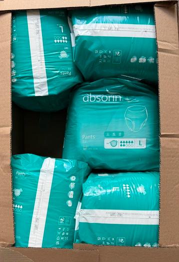 Incontinentie broeken absorin maat L doos 70 stuks koopje beschikbaar voor biedingen