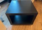 Zwarte bijzettafel / nachtkastje 55x55x45, Ophalen, Gebruikt, 50 tot 75 cm, Vierkant