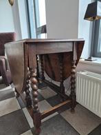 Antieke Engelse Tafel met Spiraalpoten + 2 stoelen, Antiek en Kunst, Antiek | Meubels | Tafels, Ophalen