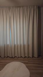 Nieuw beige/wit gordijn 300x255 cm, Huis en Inrichting, Ophalen of Verzenden, Nieuw, Beige, 200 cm of meer