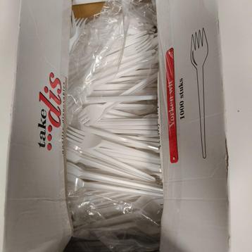 Plastic vorken +/- 400 stuks 17 cm beschikbaar voor biedingen