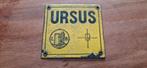 Ursus gaasfabriek emaille bordje, Ophalen of Verzenden