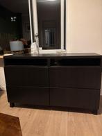 Besta tv meubel met 4 lades, Huis en Inrichting, Ophalen, Overige materialen, 100 tot 150 cm, Zwart