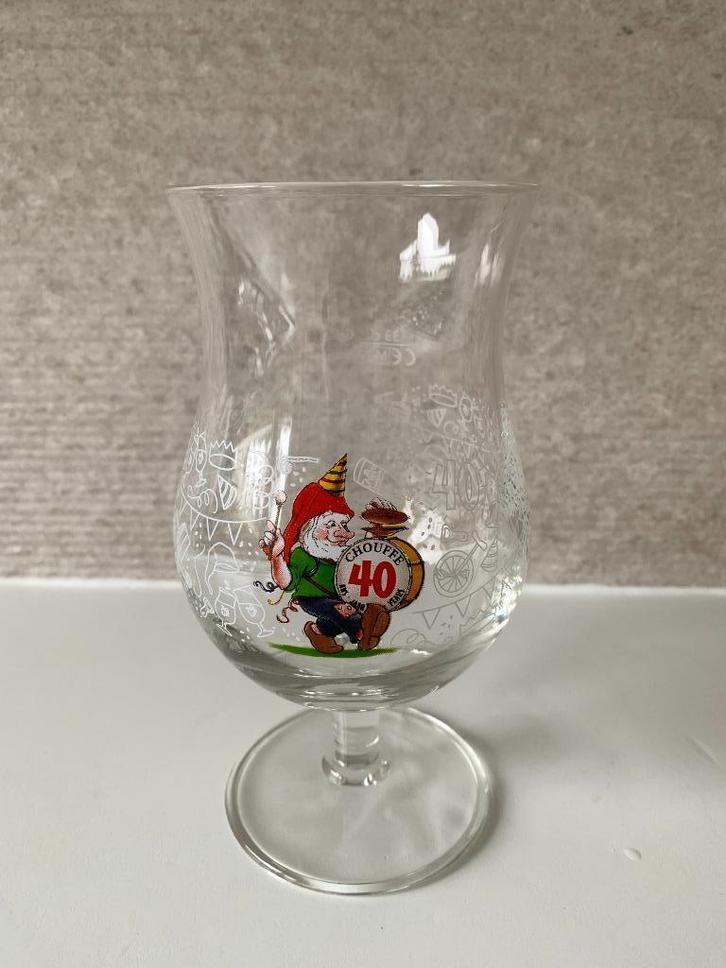 Chouffe glas 40 jaar, Verzamelen, Biermerken, Nieuw, Glas of Glazen, Duvel, Ophalen of Verzenden