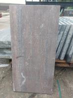 6x 40x80x4 betontegel rood/zwart, Ophalen, Nieuw, Beton, Terrastegels