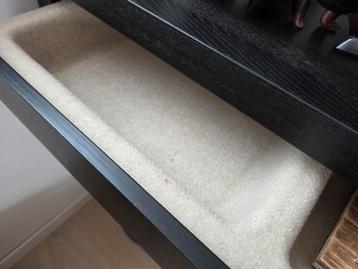 Ikea Malm Side Table Donkerbruinzwart - 190cm lang - afbeelding 8