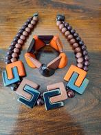 Ketting en armband setje, Sieraden, Tassen en Uiterlijk, Kettingen, Ophalen of Verzenden, Gebruikt, Overige kleuren, Overige materialen