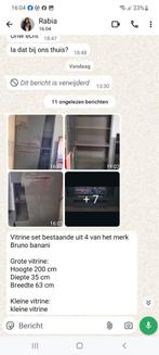 Vitrine kast.  Morgen ophalen in zuid oost amsterdam, Ophalen of Verzenden, Zo goed als nieuw, 50 tot 100 cm, 150 tot 200 cm