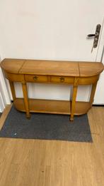 Sitetable massief eiken, Huis en Inrichting, Tafels | Sidetables, 100 tot 150 cm, Ophalen of Verzenden, Zo goed als nieuw, 25 tot 50 cm