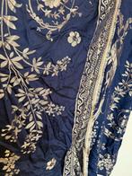 Pakistaanse Suit Winter Zijde M/S, Ophalen of Verzenden, Zo goed als nieuw, Maat 38/40 (M), Blauw