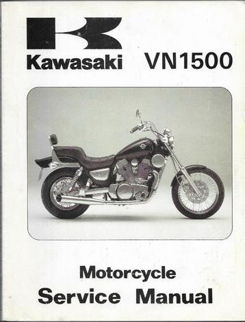 Kawasaki VN1500 Service Manual 1987-1996 (4936z) beschikbaar voor biedingen