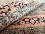 Handgeknoopt vintage tapijt -ca. 191 x 122 cm, 100 tot 150 cm, Info@bababoho.com, Crème, 200 cm of meer