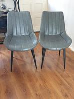 4 Grijze Eetkamerstoelen - Zo Goed Als Nieuw!, Huis en Inrichting, Ophalen of Verzenden