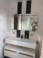Badkamerspiegel, 120cm wastafel incl Borma kranen en meubel, Ophalen, Gebruikt
