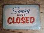 Vintage 'Sorry We're Closed' Bord, Antiek en Kunst, Ophalen of Verzenden