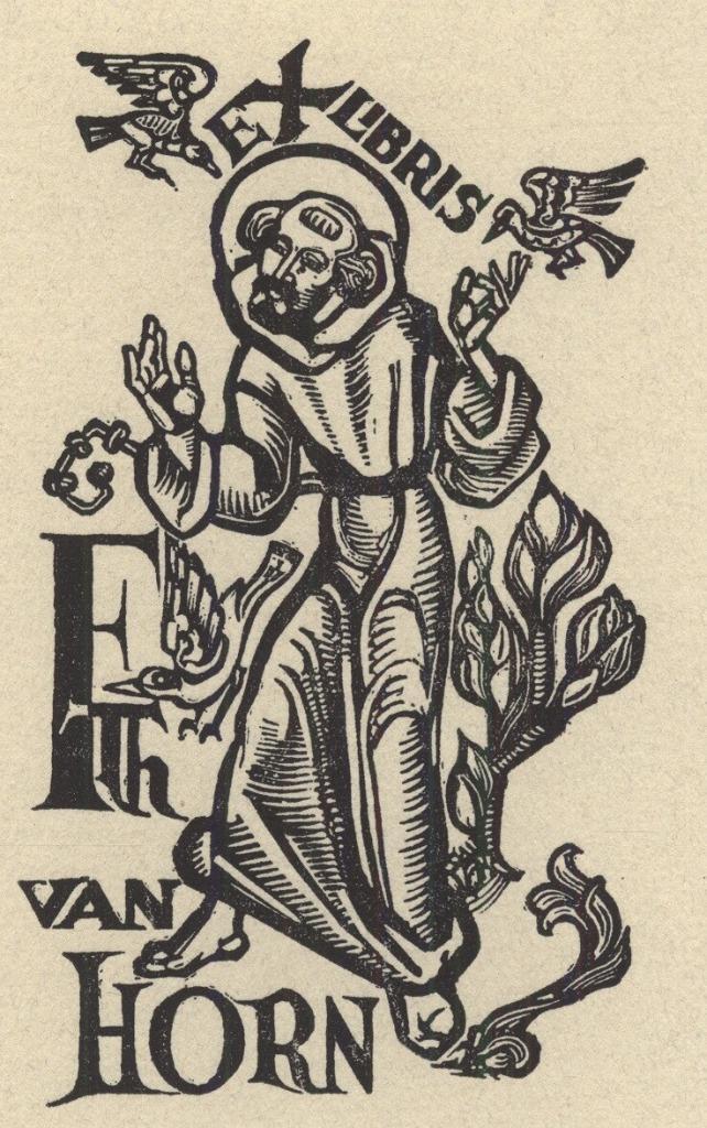 2112 Ex Libris Nederland : Paul Gregoire, z.j., Antiek en Kunst, Kunst | Etsen en Gravures, Verzenden