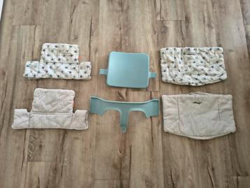 Stokke Tripp Trapp babyset, verkleiner en kussens. Set blauw beschikbaar voor biedingen