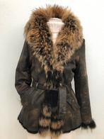 JAS BONT mt40 YVES SALOMON zéér luxe vintage, Kleding | Dames, Jassen | Winter, Maat 38/40 (M), Bruin, Ophalen of Verzenden, Zo goed als nieuw