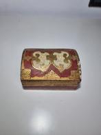 Oud rood florentijns Italiaans kistje 2 * schapenweide *, Antiek en Kunst, Curiosa en Brocante, Ophalen of Verzenden