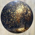 Muurcirkel Forex 50x50 cm - Gouden boom, Nieuw, Info@demuurdecoratie.nl, 9076KA, De Muurdecoratie