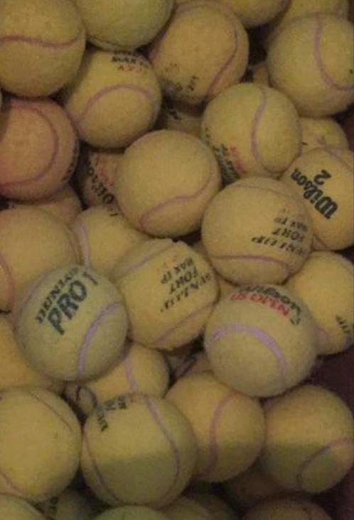Gebruikte tennisballen, Sport en Fitness, Tennis, Gebruikt, Ballen, Overige merken, L00, Ophalen of Verzenden