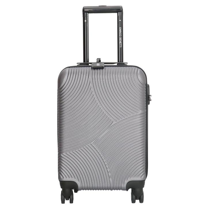 Enrico Benetti - Louisville Handbagage (Grijs) | 54x35x20cm, Sieraden, Tassen en Uiterlijk, Koffers, Nieuw, Hard kunststof, 50 tot 60 cm