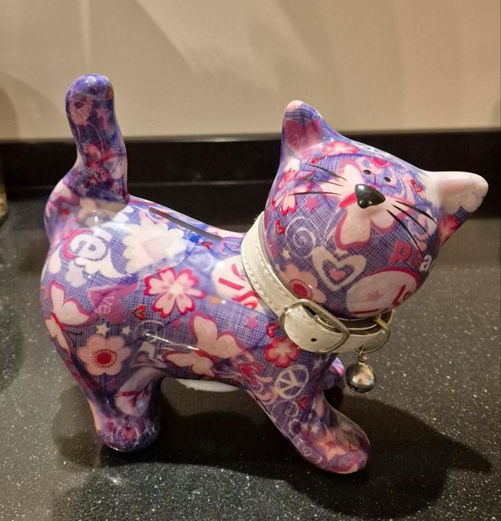 Pomme-pidou Kat Spaarpot, Verzamelen, Beelden en Beeldjes, Zo goed als nieuw, Dier, Ophalen of Verzenden